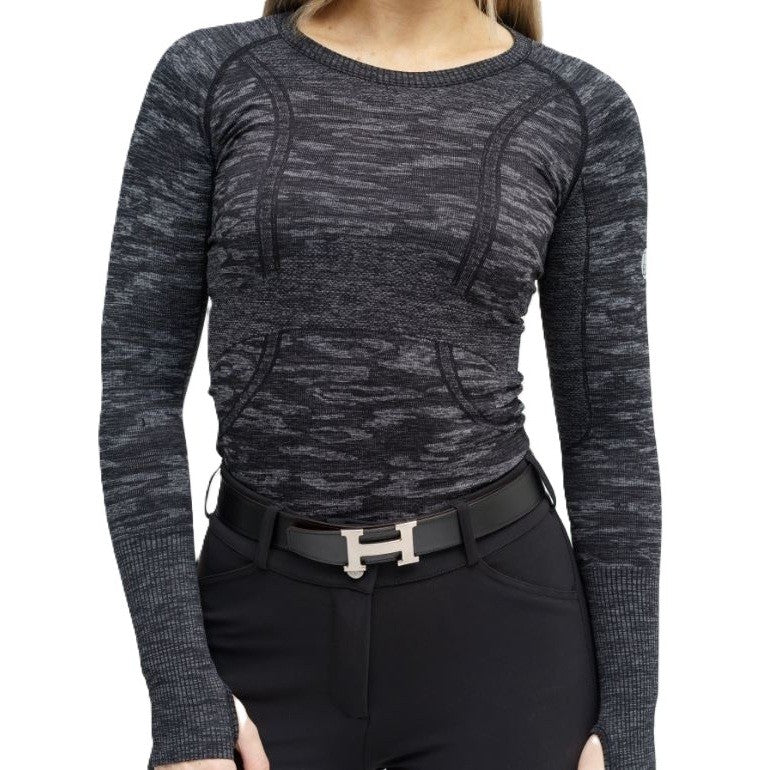 TKEQ Women's Kennedy Seamless Long Sleeve Shirt-1