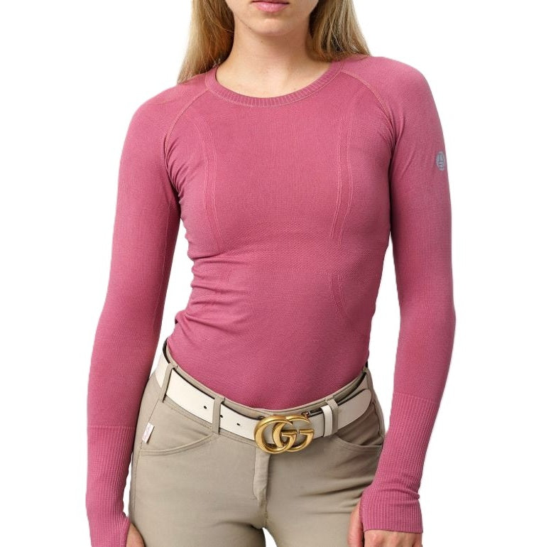 TKEQ Women's Kennedy Seamless Long Sleeve Shirt-8