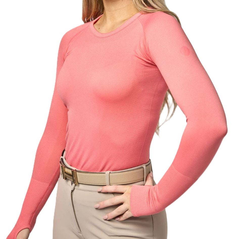 TKEQ Women's Kennedy Seamless Long Sleeve Shirt-5