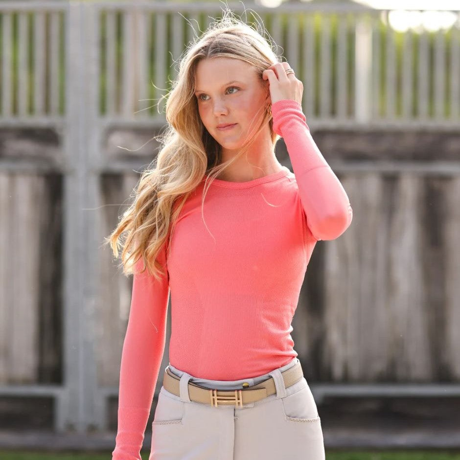 TKEQ Women's Kennedy Seamless Long Sleeve Shirt-34