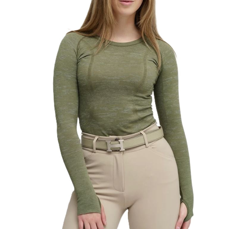 TKEQ Women's Kennedy Seamless Long Sleeve Shirt-7
