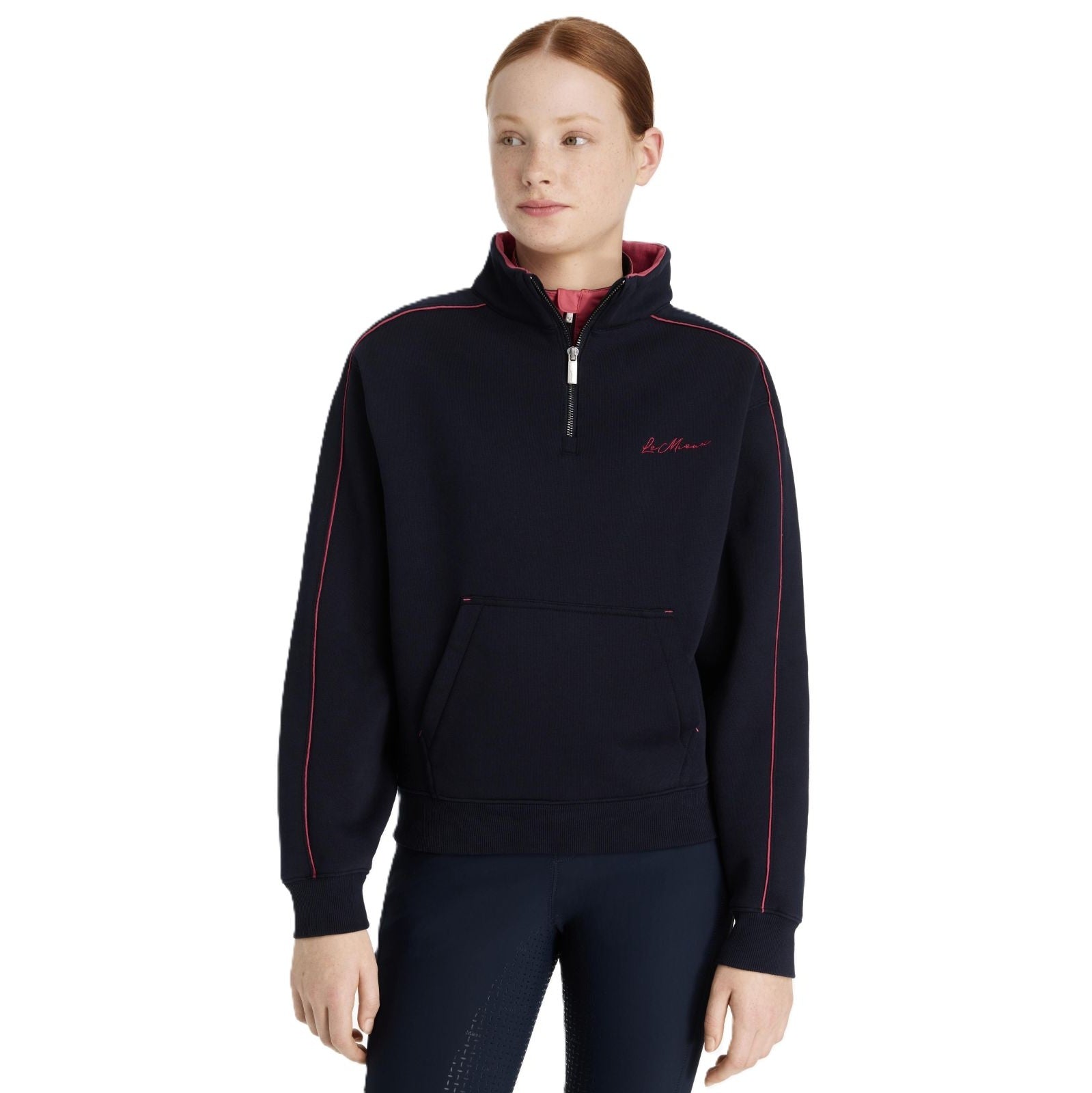 LeMieux Young Rider Kate Quarter Zip Sweatshirt-zoom-1