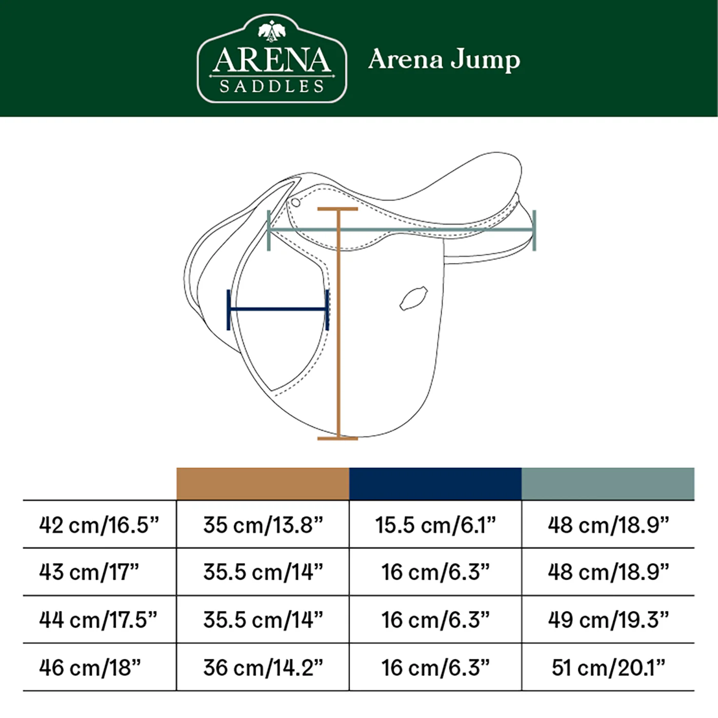Arena Jump Saddle - New