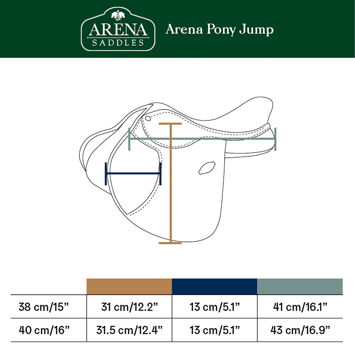 Arena Pony Jump Saddle - New-2