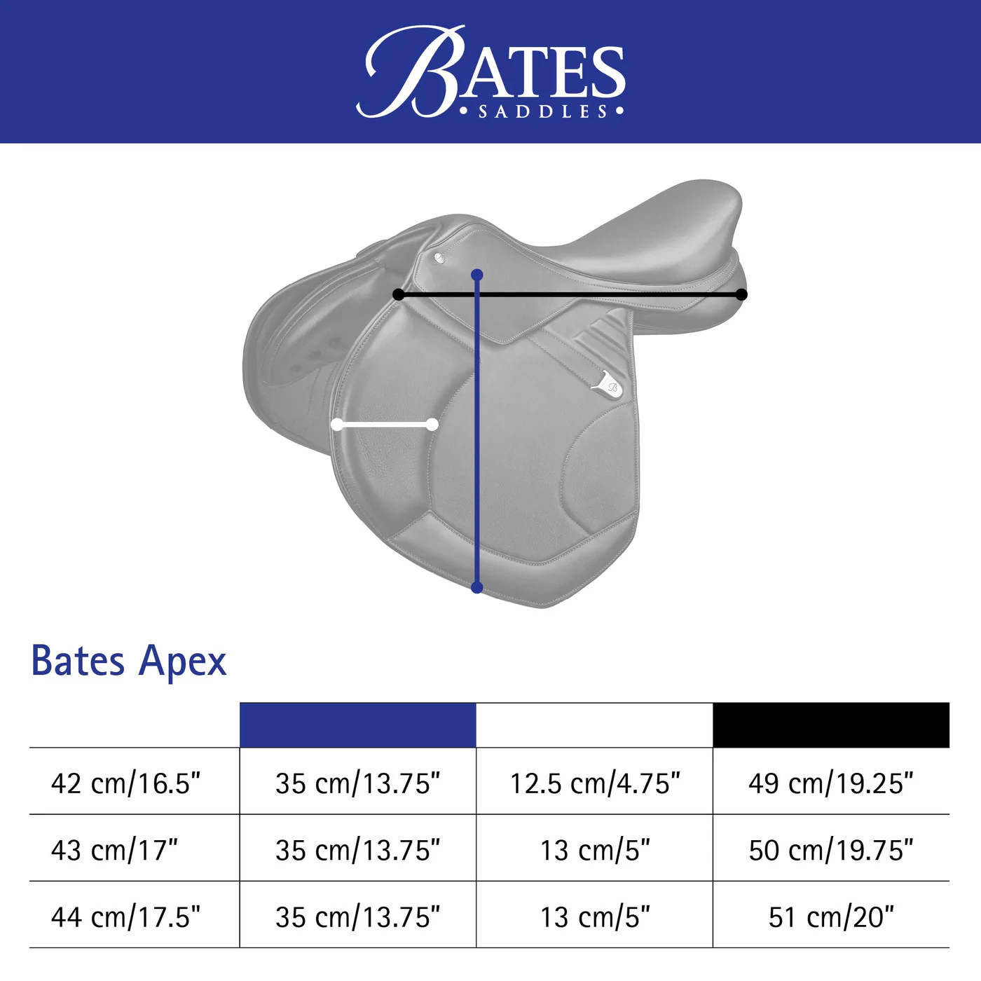 Bates Apex Close Contact Saddle with Luxe Leather - New-7