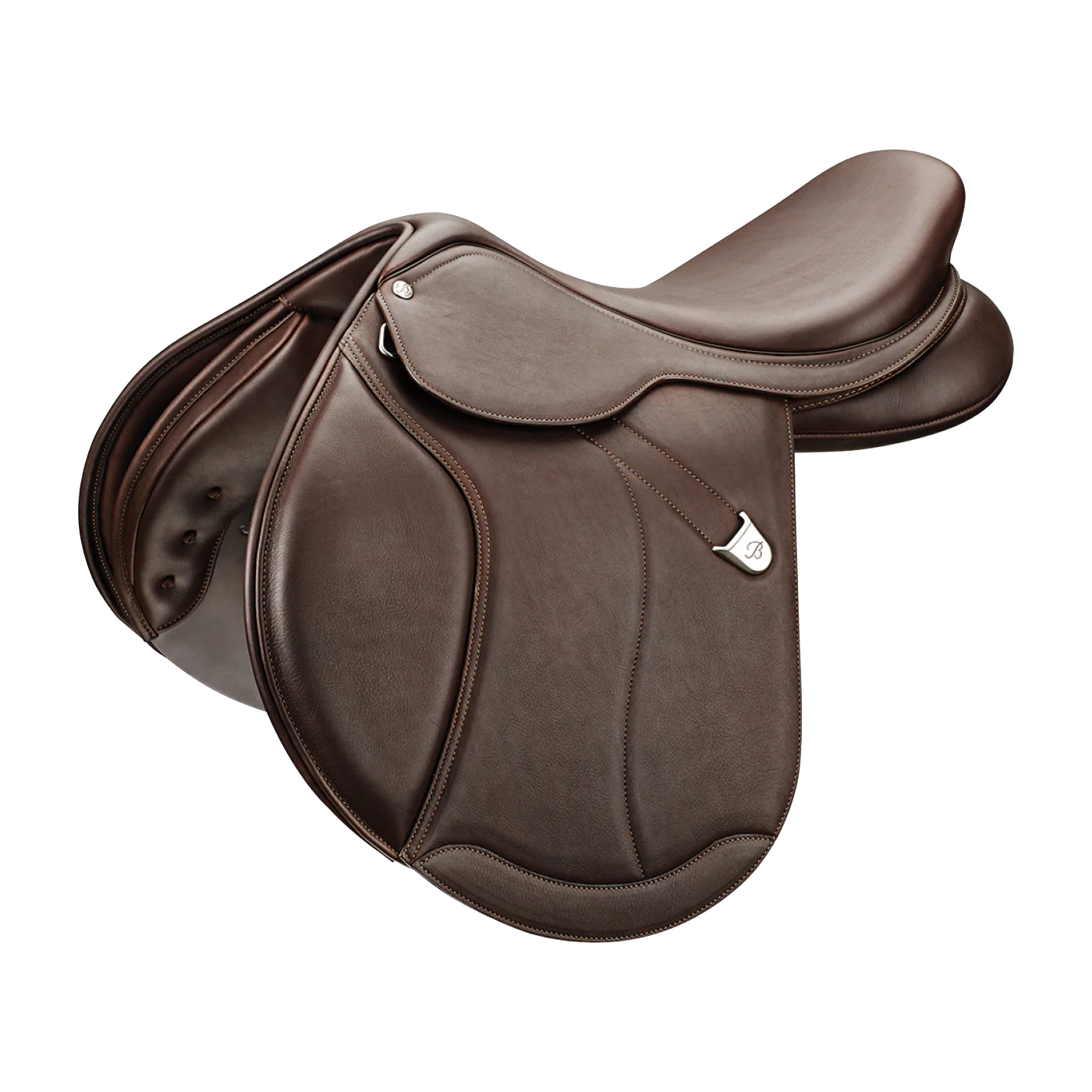 Bates Caprilli Close Contact Saddle with Luxe Leather - New-1