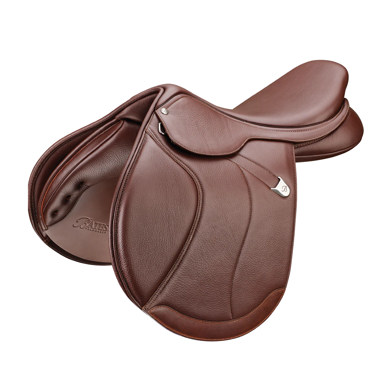 Bates Caprilli+ Close Contact Saddle with Opulence Leather - New-2