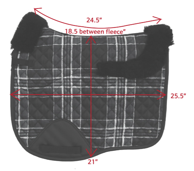 Sixteen Cypress Merino Wool Dressage Saddle Pad-3