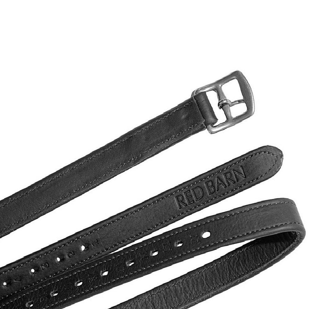 Red Barn Get A Grip Calf Lined Stirrup Leathers - 1” X 60” Black