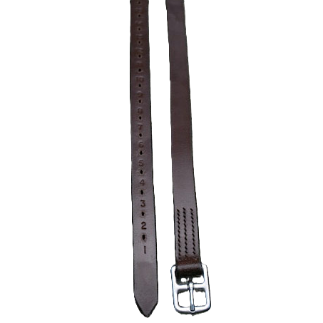 KL Select Half Hole Stirrup Leathers - 3/4” X 48” Brown