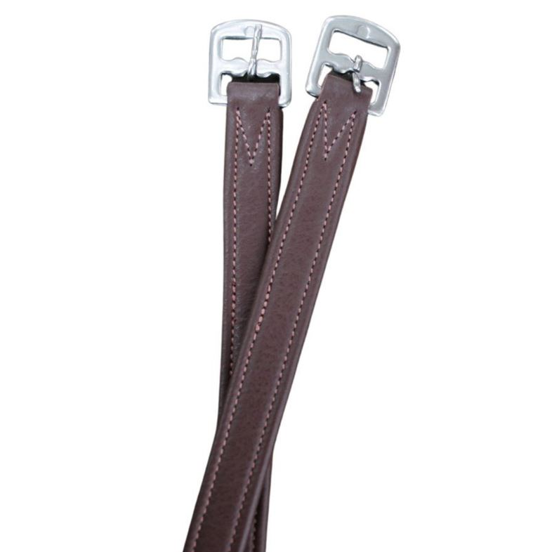Red Barn Calf Lined Stirrup Leathers - 7/8" X 54" Brown-zoom-1