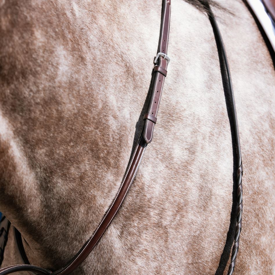 Nunn Finer Round Raised Fancy Stitched Standing Martingale-4