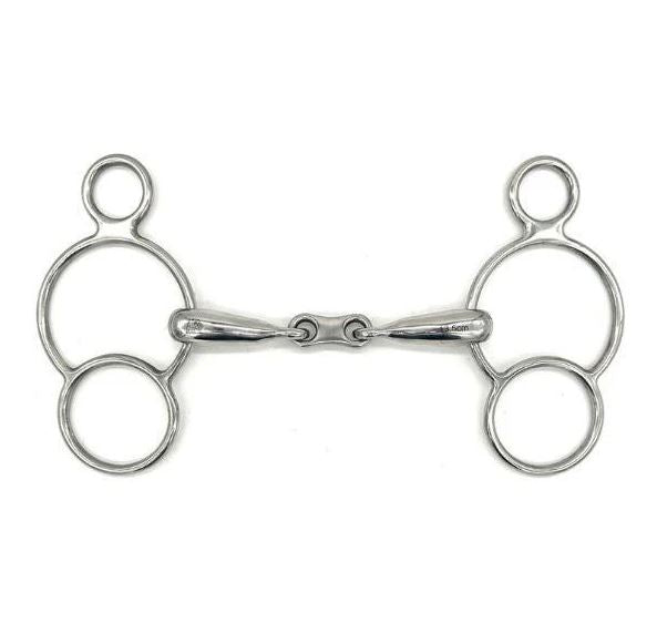 Jake Adams Hollow Mouth French Link 2 Ring Bit