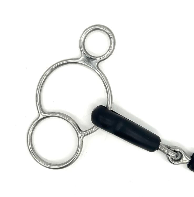 Jake Adams Single Jointed Rubber 2 Ring Bit