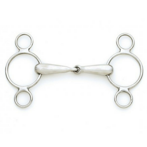 Hollow 2-Ring Gag Bit-zoom-1