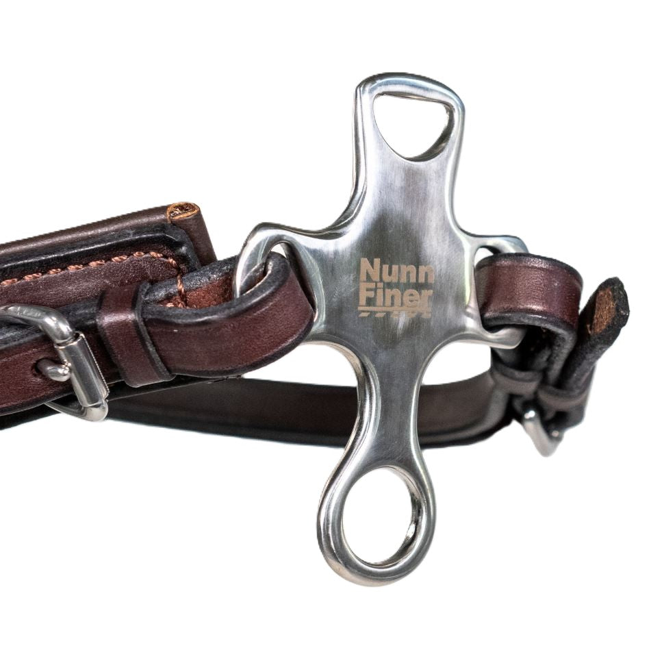 Nunn Finer Crossroad Hackamore with Leather Curb Strap