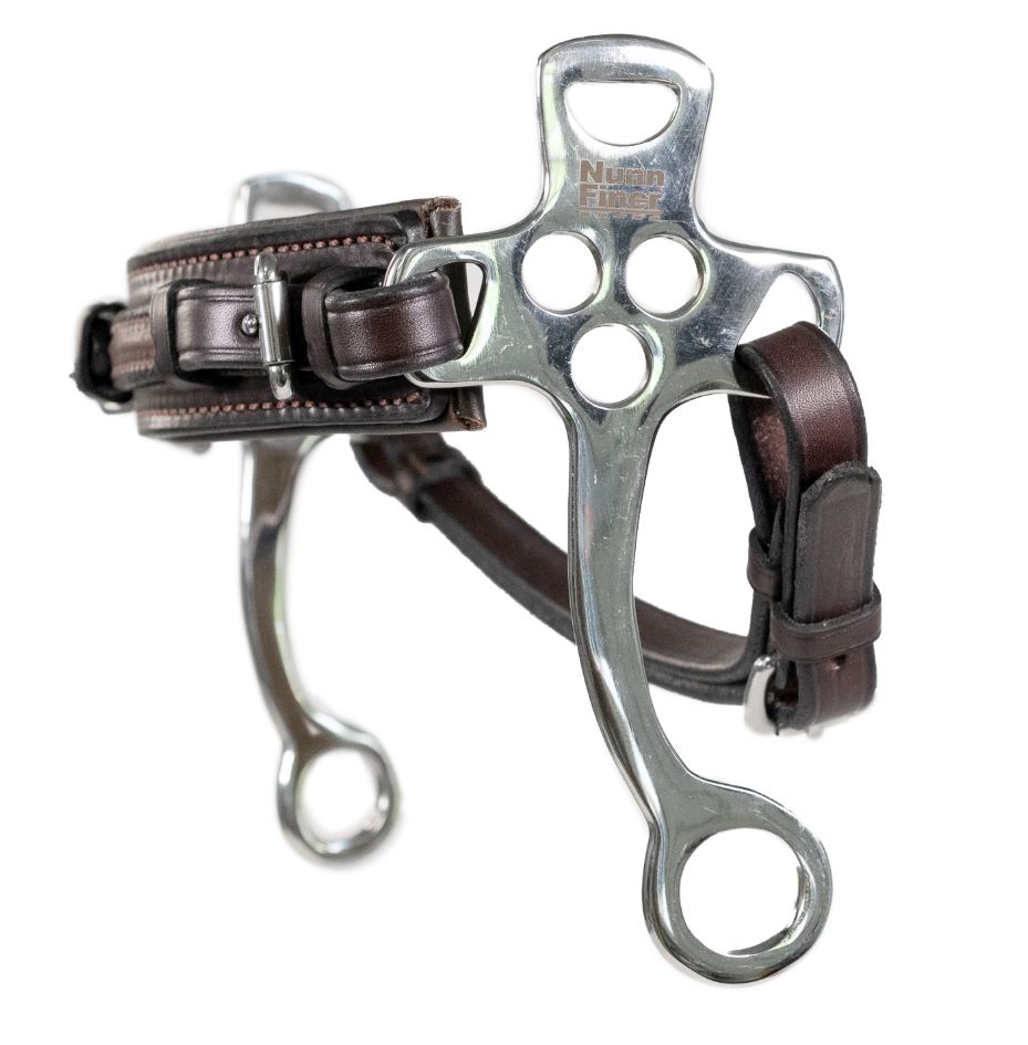 Nunn Finer Stealth Hackamore with Leather Curb Strap