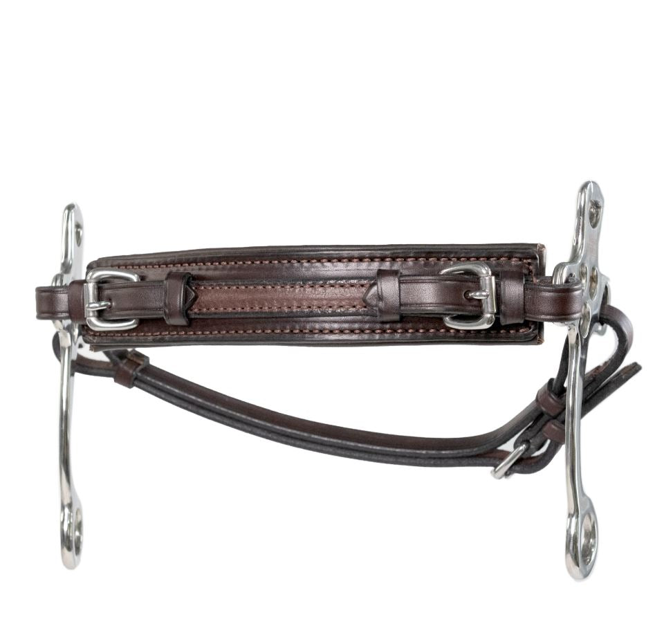 Nunn Finer Stealth Hackamore with Leather Curb Strap-zoom-3