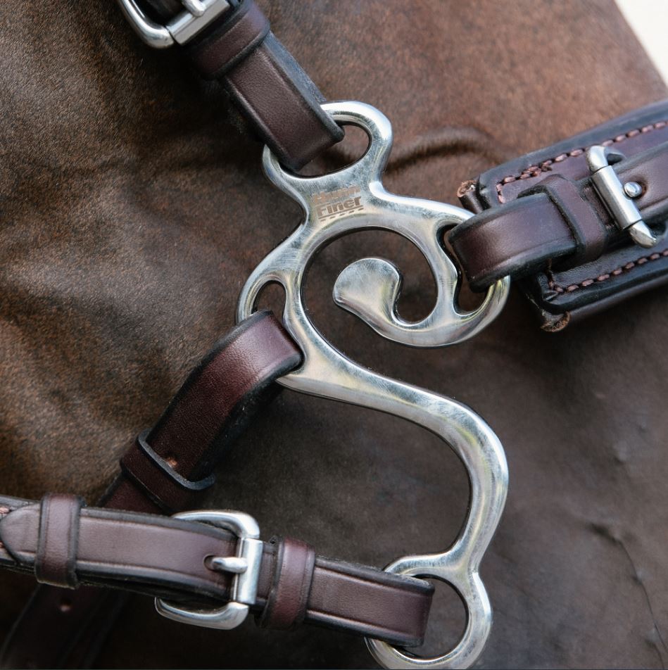 Nunn Finer Seahorse Hackamore with Leather Curb Strap