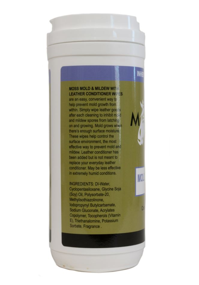 Nunn Finer MOSS Mold and Mildew Leather Care Wipes