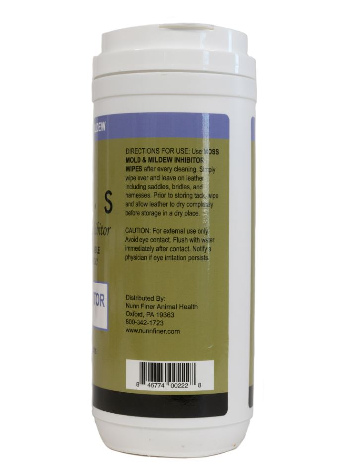 Nunn Finer MOSS Mold and Mildew Leather Care Wipes-3