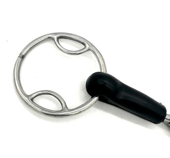 Jake Adams Single Jointed Rubber Beval Bit