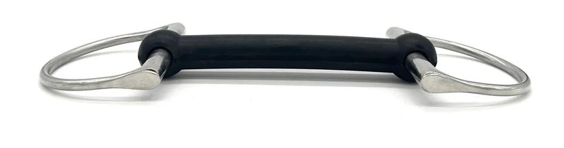 Jake Adams Soft Flexi Mouth D-Ring Snaffle Bit-3