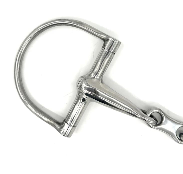 Jake Adams Hollow Mouth French Link D Ring Snaffle Bit
