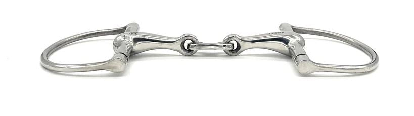 Jake Adams Hollow Mouth French Link D Ring Snaffle Bit-3