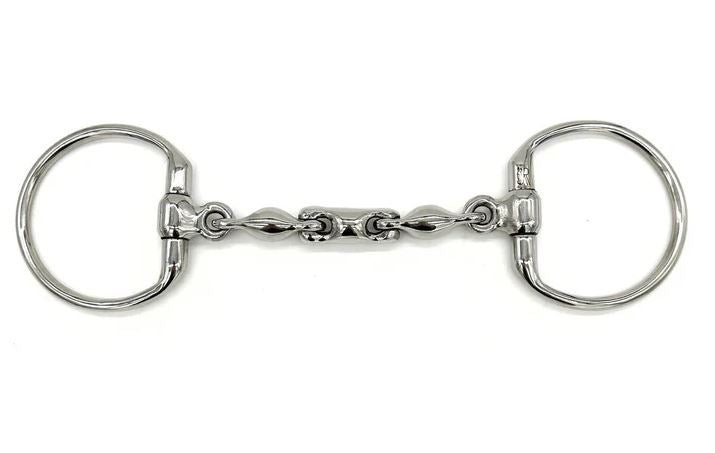 AJR Locking Waterford Eggbutt Snaffle Bit-4