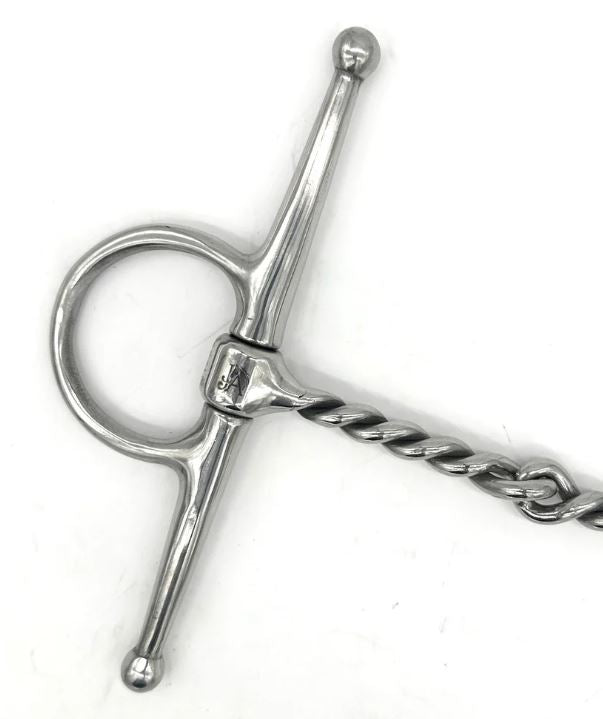 Jake Adams Corkscrew Full Cheek Snaffle Bit