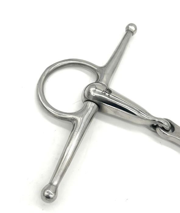 Jake Adams Hollow Mouth French Link Full Cheek Snaffle Bit