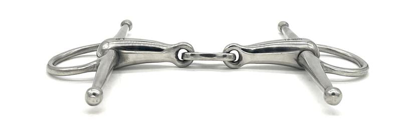 Jake Adams Hollow Mouth French Link Full Cheek Snaffle Bit-zoom-3