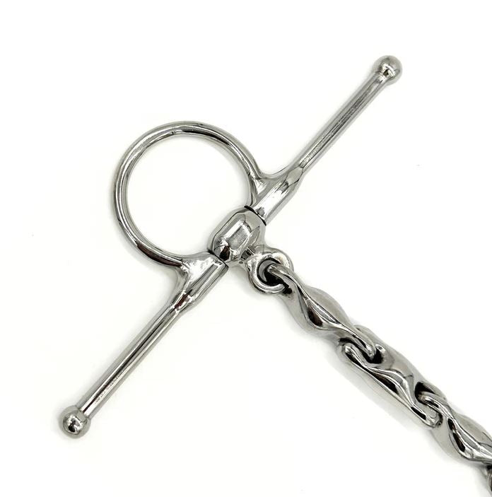 AJR Locking Waterford Full Cheek Snaffle Bit-zoom-4