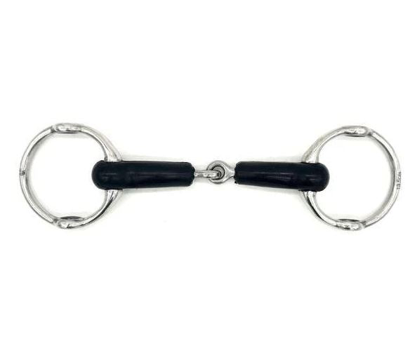 Jake Adams Single Jointed Rubber Fixed Gag Bit