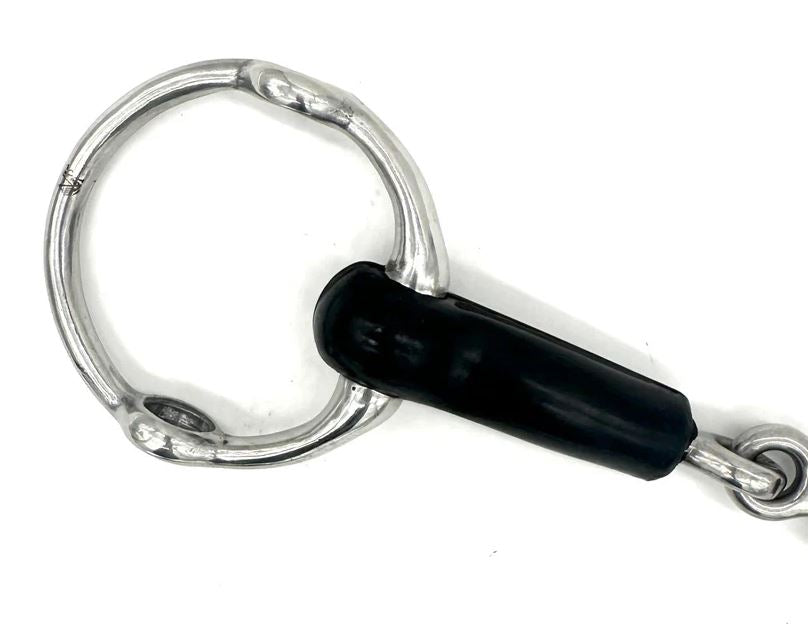 Jake Adams Single Jointed Rubber Fixed Gag Bit