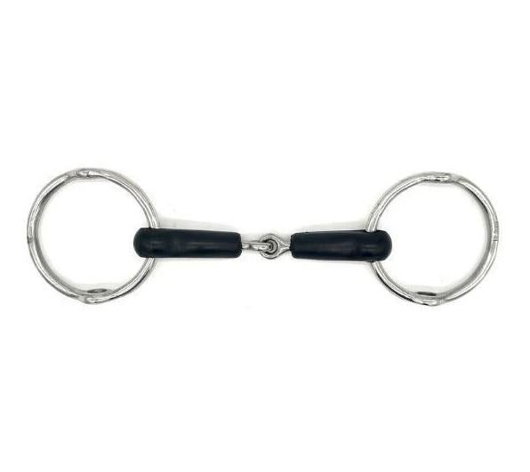 Jake Adams Single Jointed Rubber Loose Ring Balding Gag Bit