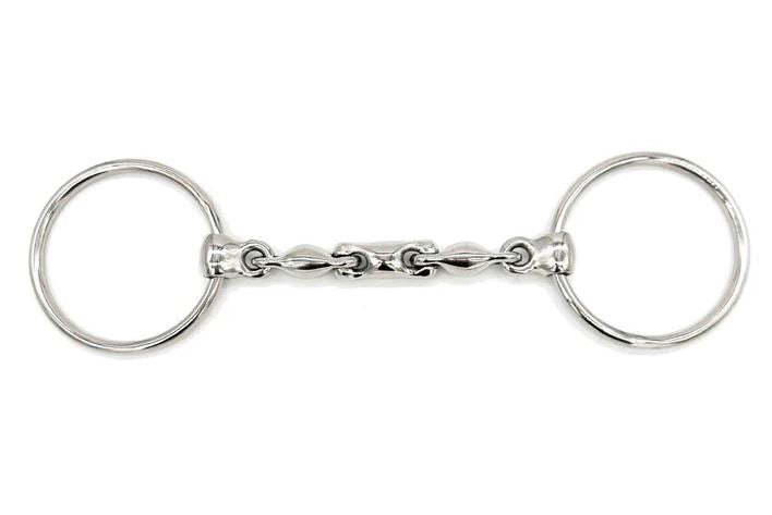 AJR Locking Waterford Loose Ring Snaffle Bit