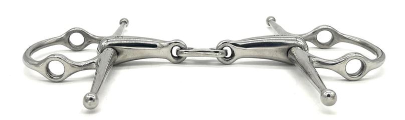 Jake Adams Hollow Mouth French Link Nelson Gag Bit-3