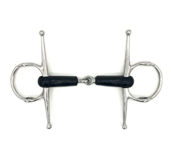 Jake Adams Single Jointed Rubber Nelson Gag Bit