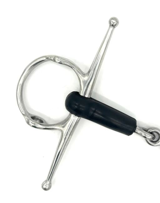 Jake Adams Single Jointed Rubber Nelson Gag Bit