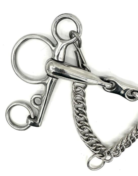 Jake Adams Hollow Mouth French Link Pelham Bit