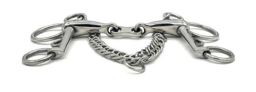 Jake Adams Hollow Mouth French Link Pelham Bit-zoom-3