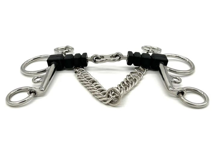 AJR Rubber Block French Link Pelham Bit