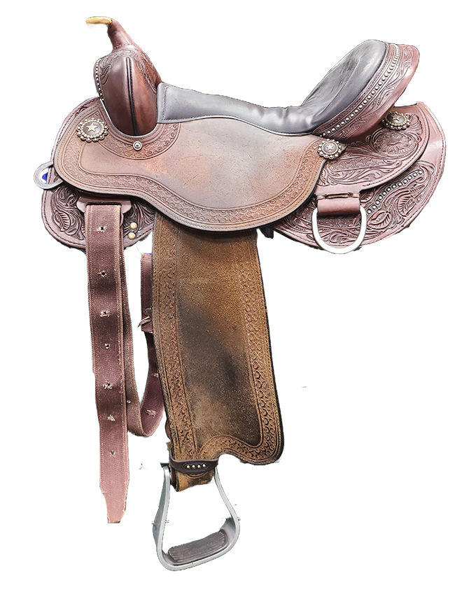 Consignment Western Stacy Westfall Shooter 16" Saddle - 2C-W10094