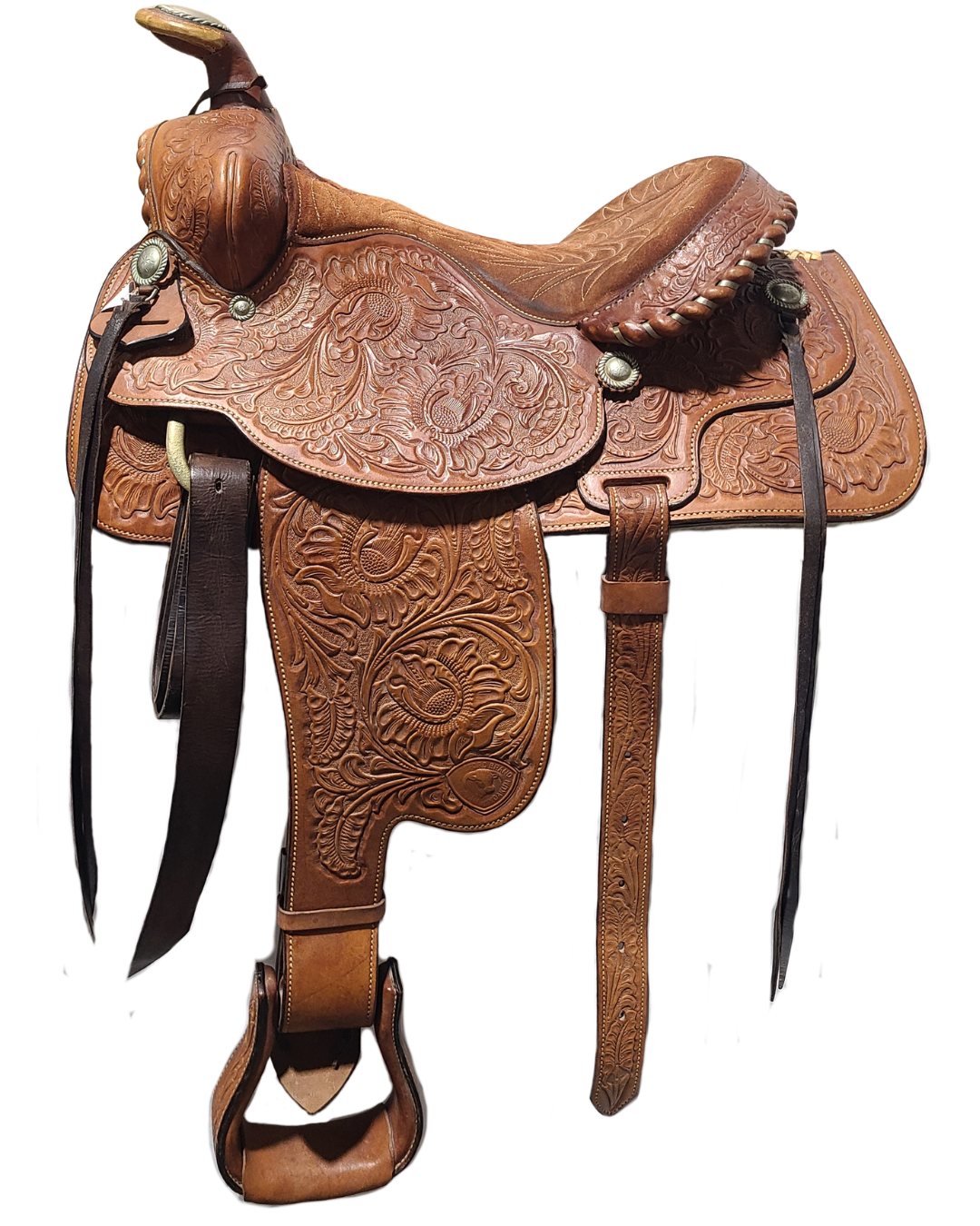 Consignment Western Hereford Brand 15” Saddle - 2C-W10126-1