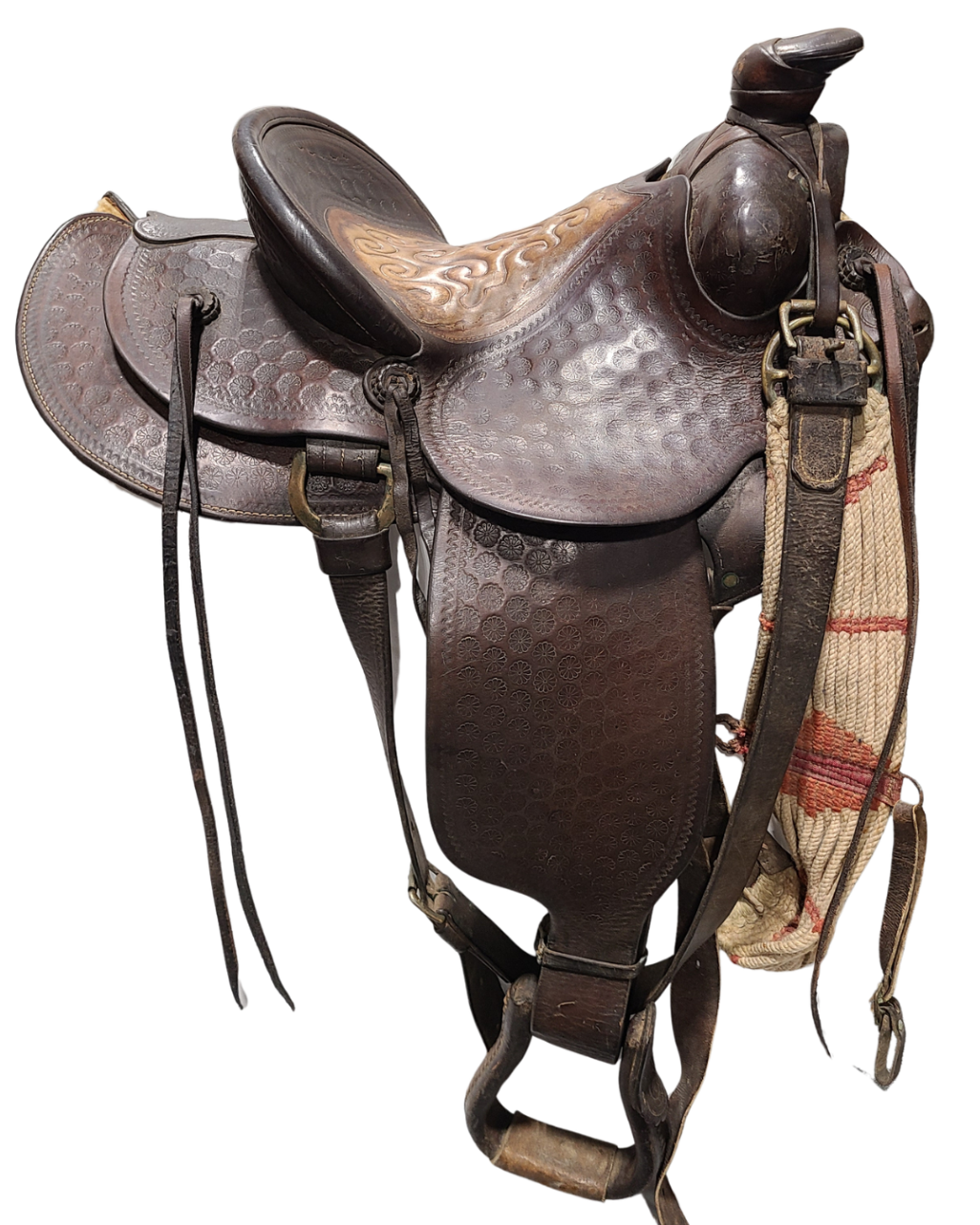 Consignment Western Hamley Antique 15” Saddle - 2C-W10127-zoom-2