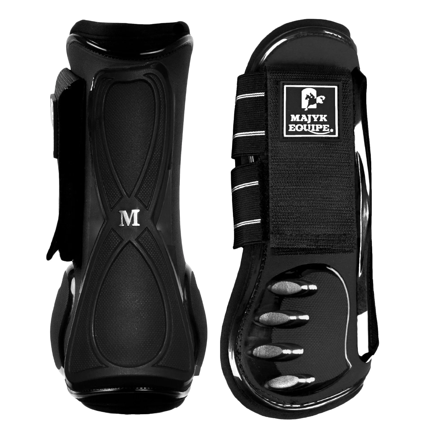 Majyk Equipe Vented Infinity Open Front Jump Boots - Black-1