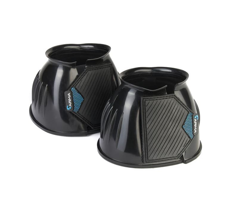 Shires ARMA Ribbed Gloss PVC Bell Boots-zoom-1
