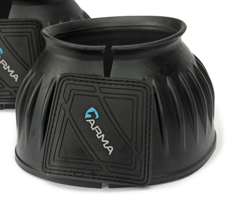 Shires ARMA Rubber Velcro Bell Boots - Black-4
